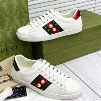 [ QC Store HN ] Giày sneaker Gucci đính hạt sườn đinh gót LA fullbox