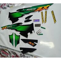 ( QUÁ RẺ) TRỌN BỘ TEM XE WAVE ZX xanh lá SỊN