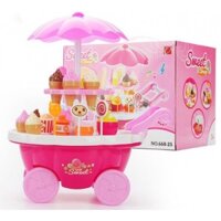 [ Qua tặng bé ]Đồ chơi xe kem có nhạc cho bé gái
