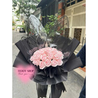 [ QUÀ TẶNG ] BÓ HOA CÁNH BƯỚM HỒNG ĐEN XINH YÊU