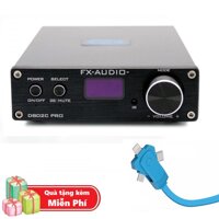 ( Quà tặng Dây sạc điện thoại đa năng ) DAC & Ampli cao cấp FX Audio D802C Pro 80W*2 24Bit/192KHz Bluetooth 4.2 + Điều Khiển