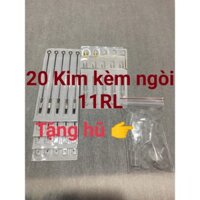 🎁 [ QUÀ TẶNG KÈM ] Kim xăm và ngòi 20 cái 11RL chạy khung