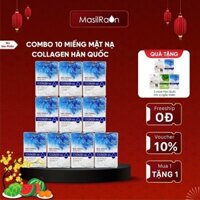( QUÀ TẶNG KHÔNG BÁN) 10 Mặt Nạ Collagen Hàn Quốc, Dưỡng Sáng Da, Mờ Thâm, Làm Chậm Quá Trình Lão
