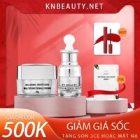 [🎁 QUÀ TẶNG SON 3CE HOẶC MẶT NẠ]Bộ 2 Sản Phẩm Trắng Da Ngừa Nám KN Beauty chuyên sâu: Kem dưỡng 25g+ Serum 30ml