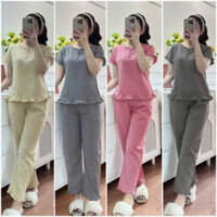 ] QUẦN ÁO BỘ MẶC NHÀ MẪU KẺ CARO 6 KHUY HOT HIT VỀ HÀNG 10 MÀU