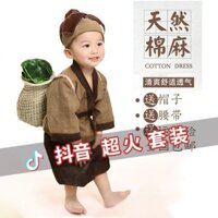❈ ❈ Quần áo tu sĩ nhỏ bé hình ảnh tu sĩ quần áo cổ xưa Trung Quốc trang phục bé trai hoe wo sách trẻ em 61 trang phục trẻ em 2412J14