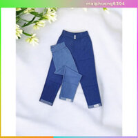 🌟 Quần Jean 9 Tấc - Quần Bò Nữ Vải Giấy Lụa Thái