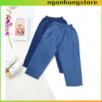 🌼 Quần Jean Nữ 9 Tấc Ống Nhỏ – Quần Bò Giấy Lụa Màu Xanh Thời Thượng