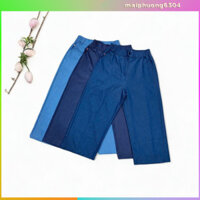 ✨ Quần Jean Nữ 9 Tấc Ống Suông - Quần Bò Nữ Dáng Lửng Ống Rộng Vải Jean Giấy Lụa Cao Cấp