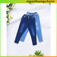 🌟 Quần Jean Nữ Dài Lưng Thun, Wash Thời Trang – Chất Jean Thun Co Giãn Mạnh, Tôn Dáng Hoàn Hảo