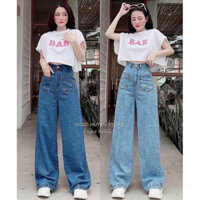 🌈 QUẦN JEANS NỮ ỐNG SUÔNG - CẠP CAO🌈