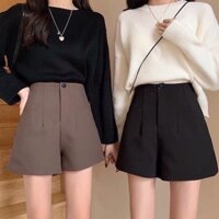 🔥 Quần Short Cạp Cao 🔥 Quần Short Nữ Siêu Tôn Dáng 🔥 Chất Liệu UMI Hàn Quốc Cao Cấp