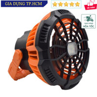 🆕 Quạt Cắm Trại Di Động Ngoài Trời Đèn LED X10 - Pin Lithium Điều Khiển Từ Xa