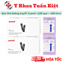 ✅ Que thử đường huyết Yuwell 710 (50 que + 50 kim)