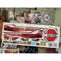 ( Quí khách vui lòng mang ra tiệm cho thợ dán ) Tem honda wave blade 110 đỏ đen mẫu zin