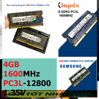 🔆 Ram LAPTOP 4GB 8GB DDR3 các hãng Hynix / Samsung / Kington Bus 1600Mhz PC3L 12800 1.35V