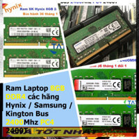 🔆 Ram LAPTOP 8GB DDR4 các hãng Hynix / Samsung / Kington Bus 2400Mhz PC4 2400 1.2V Dùng Cho Máy Tính Xách Tay (Mới BH 3
