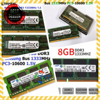 ░ Ram Laptop DDR3 Kingston / Samsung 8GB Bus 1333MHz PC3-10600 1.5V Chính Hãng Dùng Cho Máy Tính Xách Tay các hãng ░P░H░