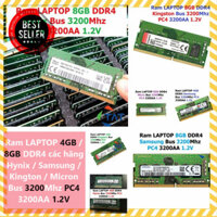 ░ Ram Laptop DDR4 Kingston / Hynix / Samsung / Micron 4GB / 8GB Bus 3200MHz PC4-3200AA 1.2V Chính Hãng Dùng Cho Máy Tính