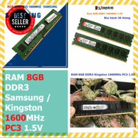 ░ Ram Samsung / Kingston 8GB DDR3 Bus 1600MHz PC3 - 12800 1.5V Dùng Cho PC Desktop Bảo Hành 36t 1 Đổi 1 ░P░H░Ụ░ ░K░I░Ệ░N