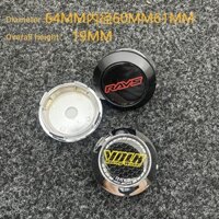 = Rays VOLK Hub Nắp Bánh Xe Sửa Đổi G25 Hub Nắp Trung Tâm Stuck Chân Đường Kính lồi 60MM Nắp Đường Kính Ngoài 64MM