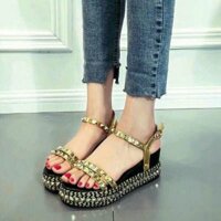 | Rẻ Đẹp Nhất | Giày  đế xuồng quai đính đinh tán Cực Đẹp