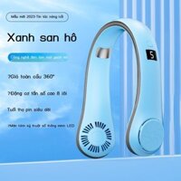 ( rẻ mà chất lượng) 2023 Thông Minh Im Lặng Nhà Siêu Dài Chờ Sinh Viên Quạt Điện Treo Cổ Quạt Gió C
