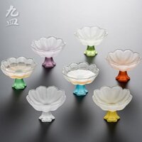 ( rẻ mà chất lượng) Chín chảo thủy tinh cao sen tách trà, tách trà phong cách Nhật Bản, cốc lady ma