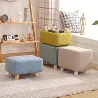 ( rẻ mà chất lượng) Ghế đẩu thay giày vải phong cách Bắc Âu, ghế sofa dài cho phòng khách, ghế thấp