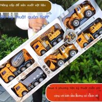 ( rẻ mà chất lượng) Xe Ô Tô Đồ Chơi Trẻ Em Kỹ Thuật Lớn Xe Bộ Máy Xúc Đất Xe Trộn Xe Bé Trai Đồ Chơ