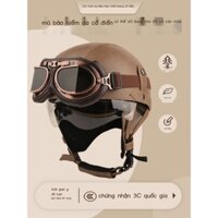 ( rẻ mà chất lượng)3C Chứng Nhận Retro Hành Trình Mũ Bảo Hiểm Hoàng Tử Mũ Bảo Hiểm Đầu Máy Nửa Xe Máy Nhẹ Nhật Bản Đi Lư