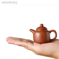 ๑ ( rẻ mà chất lượng)✇Ấm trà cát tím mini, ấm đầu ngón tay sáng tạo, thú bông trà nhỏ bỏ túi, khay trà, trang trí bộ ấm