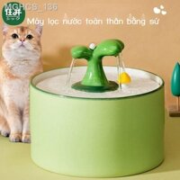 ( rẻ mà chất lượng)Mèo Nước Di Động Gốm Nước Tự Động Cho Thú Cưng Sống Nước Cho Ăn Nước Bát Lọc Lưu Thông Nguồn Cung Cấp