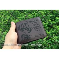 [ RẺ MÀ CÒN CHẤT ] VÍ DA BÒ NAM KHẮC TÊN CAO CẤP