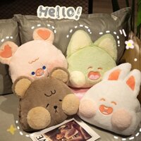 🔥 Rẻ nhất 🔥Bộ chăn gối luồn tay văn phòng 3 trong 1 hình thú dễ thương, Chăn ngủ văn phòng tiện ích - kích thước 100x170cm