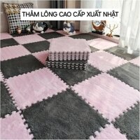 [ RẺ NHẤT SHOPEE ] Combo 30 thảm lông ghép 30x30 cao cấp xuất Nhật