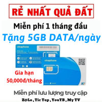 [ RẺ NHẤT ] SIM DATA 5G VINAPHONE 1 TỶ GB VÀO MẠNG CHỈ 50K/THÁNG - SIM BIG50Y CÓ SẴN 1 THÁNG ĐẦU