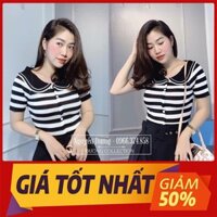 [ Rẻ Vô Địch ] Áo len tăm cổ sen thời trang fiona