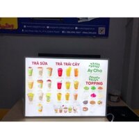 ( RẺ VÔ ĐỊCH ) Bảng Hộp Đèn Led Menu, Khung tranh điện A4 Để Bàn, Treo Tường