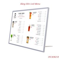 ( RẺ VÔ ĐỊCH ) Bảng Hộp Đèn Led Menu, Khung tranh điện A3 Để Bàn, Treo Tường