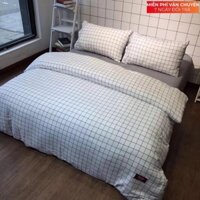 [ RẺ VÔ ĐỊCH ] Bộ chăn ga gối cotton đũi muji hè 4 món chất mát lạnh mẫu mới 2020 ( không kèm ruột )