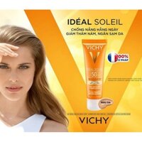 ( Rẻ vô địch )  [CHÍNH HÃNG - KHUYẾN MẠI ] Kem Chống Nắng Vichy Idéal Soleil SPF50 50ml, kem chống nắng của Pháp - FREES