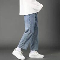 " RẺ VÔ ĐỊCH " Quần Jean nam nữ, Quần Jeans baggy xanh sky rách gấu ống suông, rộng, hottrend 2022-XX MENS FASHION