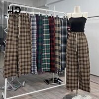 [ Rẻ Vô Địch ] Quần kẻ sọc nữ CARO nam nữ lưng cao dáng rộng phong cách hàn quốc Ulzzang