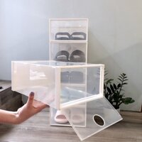 [ RẺ VÔ ĐỊCH ] SÉT 6 HỘP ĐỰNG GIÀY NHỰA CỨNG TRONG SUỐT TIỆN LỢI