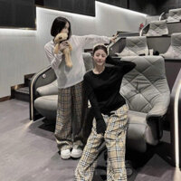 [ Rẻ vô địch ] Set bộ áo thun dài tay trơn mix quần xuông bbr -Subin store