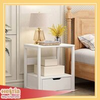 [ Rẻ vô địch ] TAB GIƯỜNG gỗ công nghiệp màu trắng (40x32x50)  Gỗ phủ Melamine