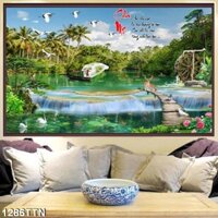 ( Rẻ vô địch ) Tranh dán tủ lạnh , cửa kính , trang trí nhà cửa, tranh trang trí tường