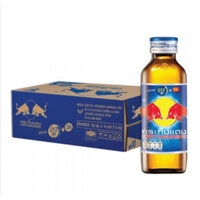 [ Red Bull ] Lốc 10 chai Bò cụng Thái Lan chai thuỷ tinh nắp xanh