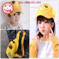 ⚡𝐅𝐑𝐄𝐄𝐒𝐇𝐈𝐏⚡  S E T TÚI + MŨ VỊT 🐤🐤